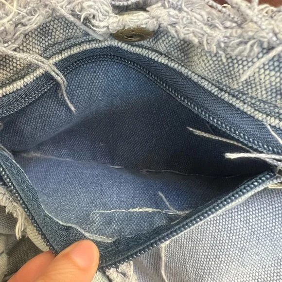 Converse One Star 1974 Light Gray Denim Purse - Picture 15 of 16